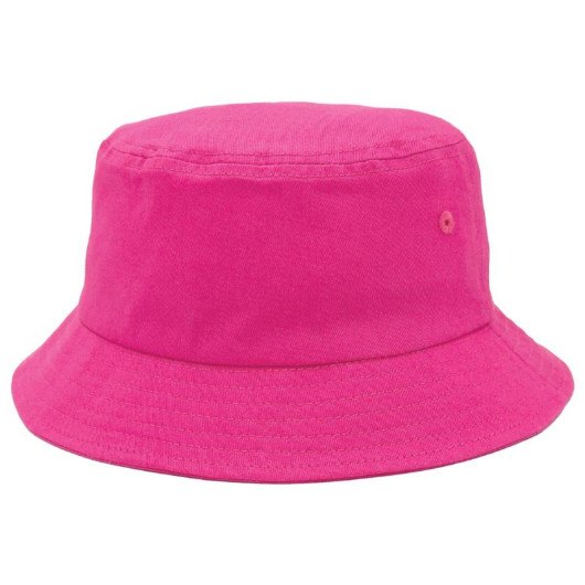 Cotton Twill Bucket Hats Hot Pink